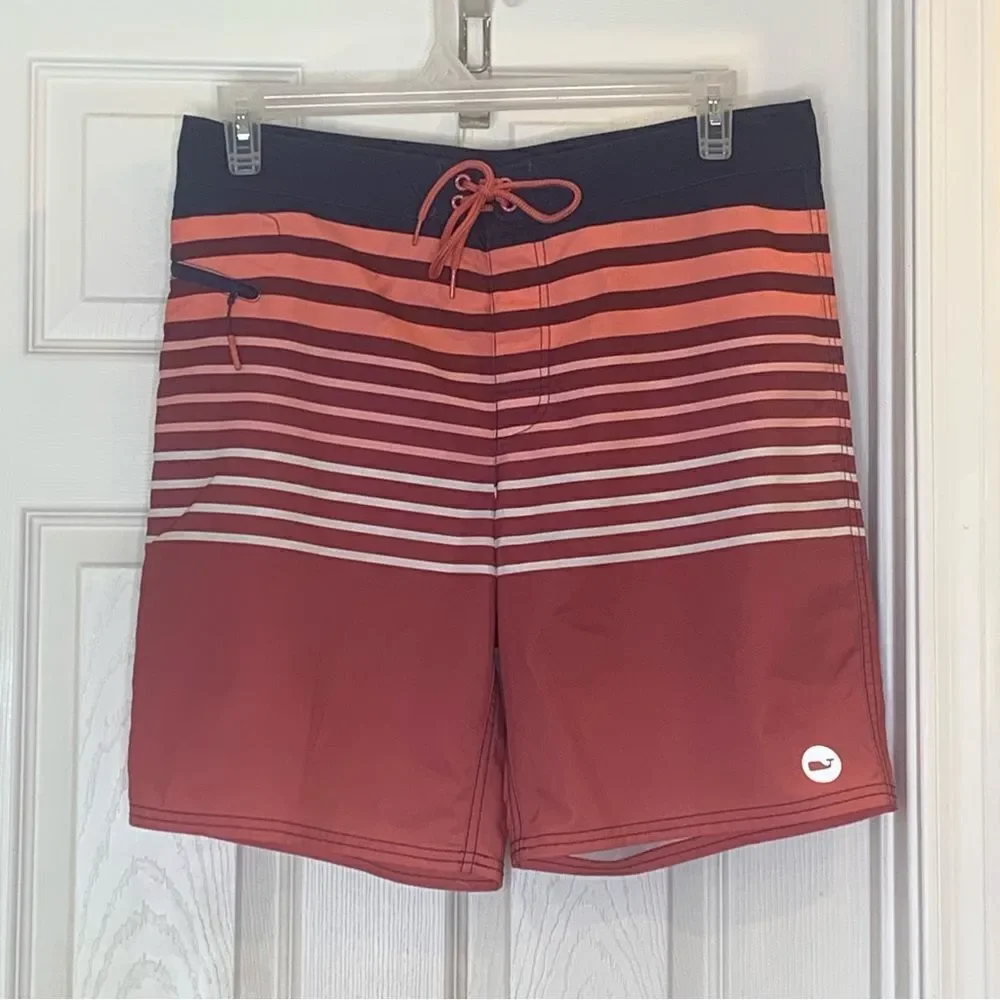 Vineyard Vines Mens Surflodge Board Shorts Striped Size 32